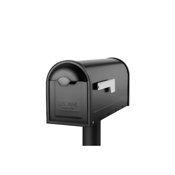 Winston Post Mount Mailbox Black